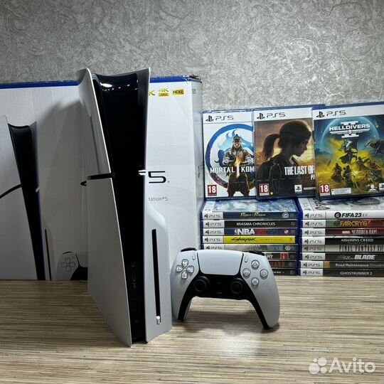 Sony PS5 Slim 1Tb + 40 Игр