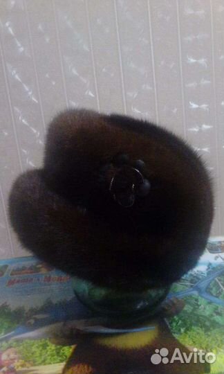 Шапка женская норковая рр57-58 почти новая