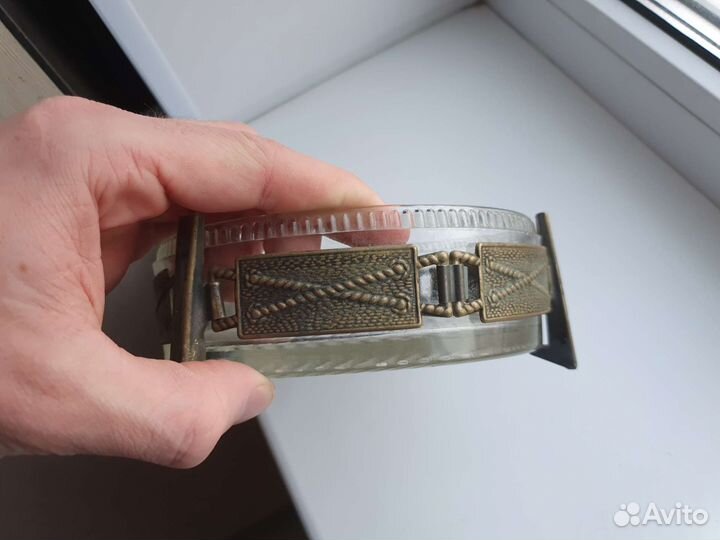 Конфетница хрусталь мельхиор