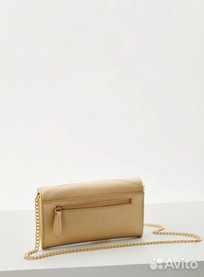 Клатч Twinset Milano premium, золотой на цепочке