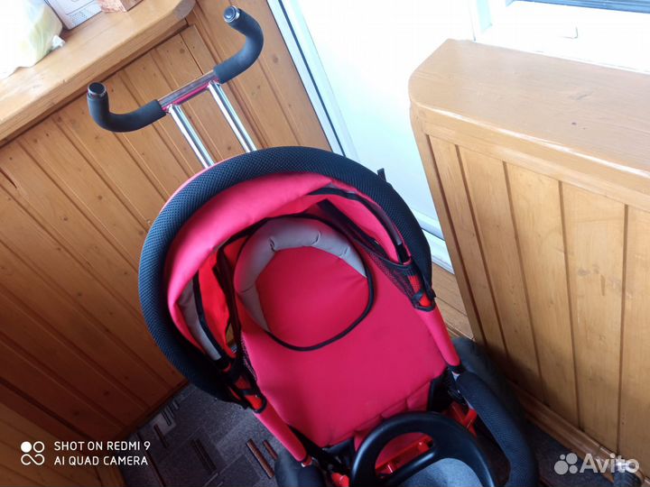 Детский 3х колесный велосипед с ручкой