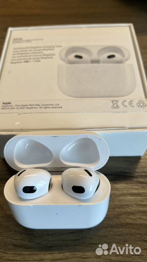 Беспроводные наушники apple airpods 3