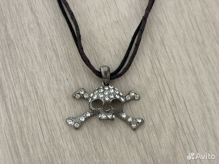 Чокер / кулон череп /подвеска