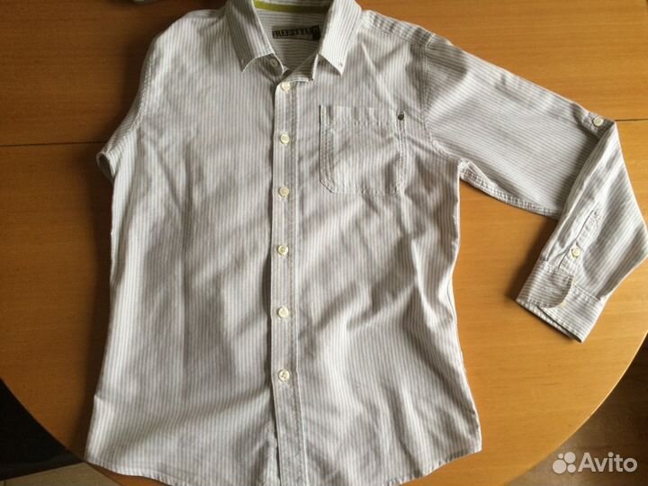 Рубашка школьная 11 лет 146 см