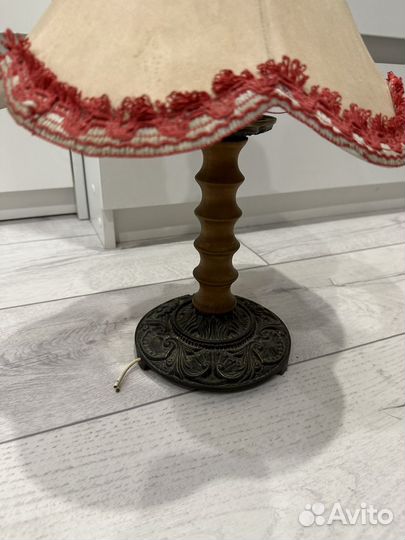 Прикроватная лампа с абажуром СССР