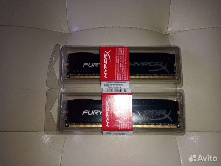 Оперативная память ddr3 8gb 16gb 1600mhz fury