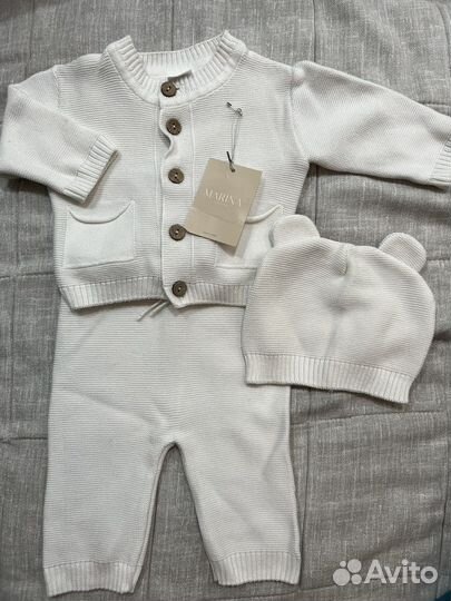 Костюм детский тройка молочно, белый