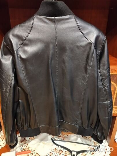 Кожаная куртка мужская 52 54 демисезонная