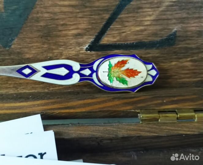 Коллекционная серебряная кофейная ложка