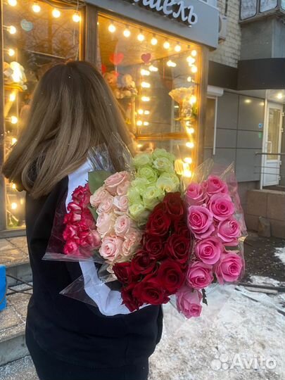 Цветы розы и букеты с доставкой 24