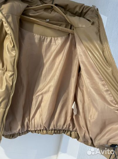 Куртка zara экокожа