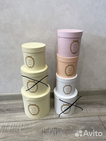 Коробка подарочная круглая шляпная для цветов купить в Череповце ...