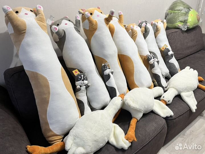 Хаски батон игрушка 45см