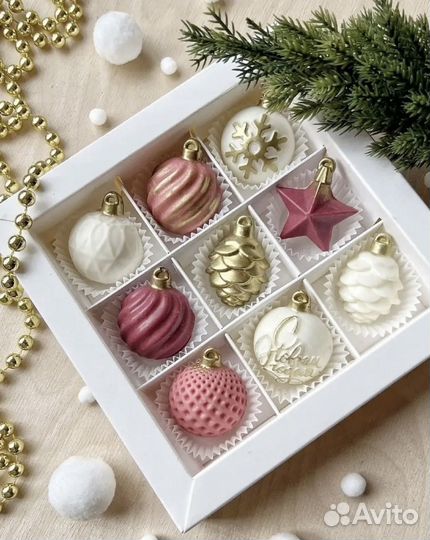 Елочные игрушки из шоколада