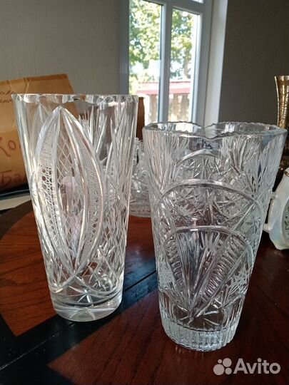 Вазы и салатницы хрустальные СССР