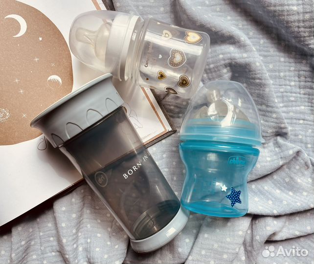 Бутылочки для кормления поильник непроливайка