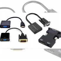 Переходник hdmi, dvi, displayport на vga