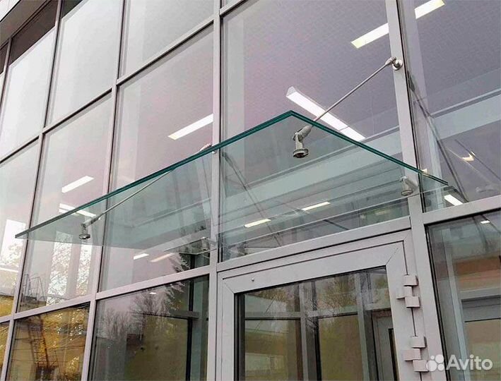 Стеклянные козырьки