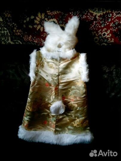 Новогодний костюм зайчика для девочки