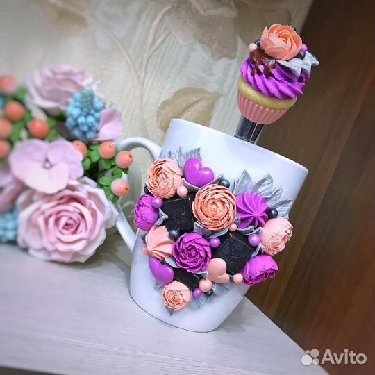 Кружка чашка посуда подарочная девочка полимерная