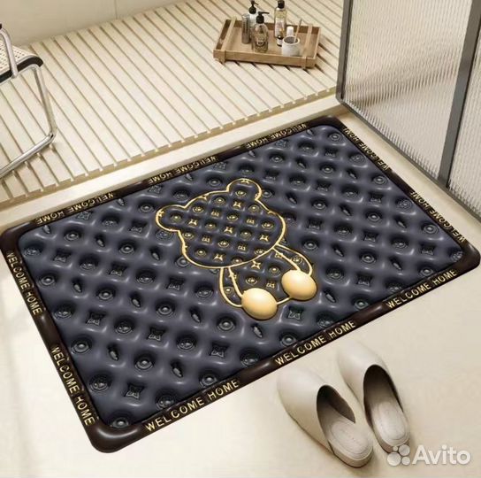 Коврик 3D в прихожую/ванную «BearBrick» 60*90