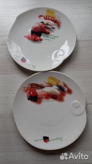 Набор из 4-х тарелок. Керамика. Сделано в Китае