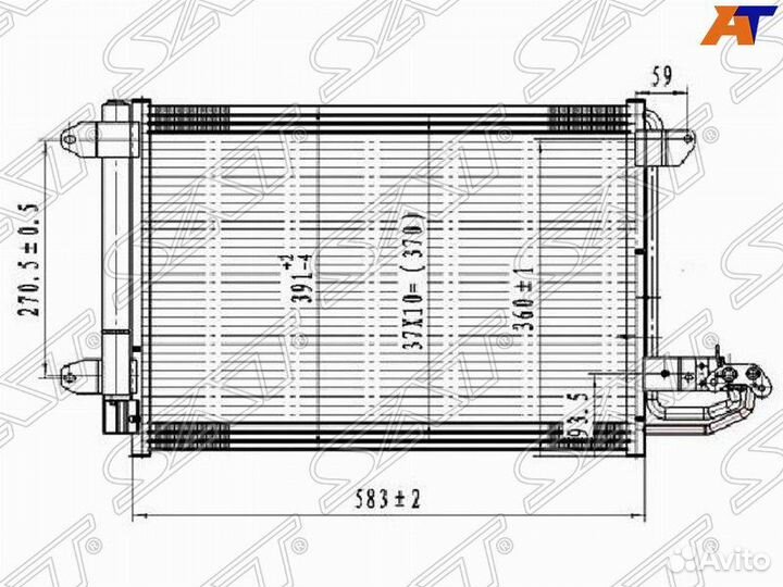 Радиатор кондиционера Audi A3 8P
