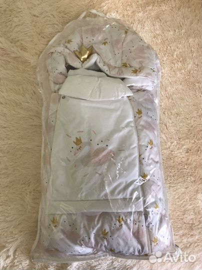 Конверт на выписку для девочки зима