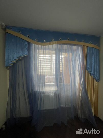 Шторы с ламбрекеном и тюлью