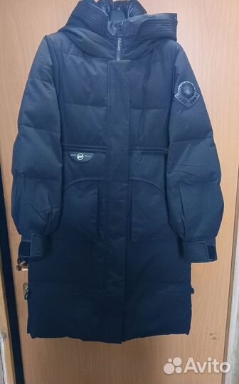 Пуховик зимний длинный женский 48