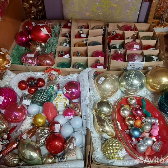 Елочные игрушки СССР на прищепке