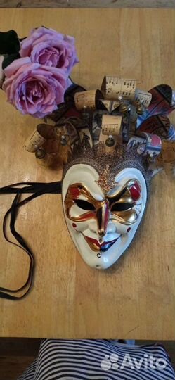 Маска венецианская маскарадная. Ручная работа
