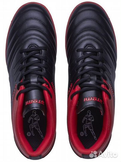 Бутсы Atemi SBA-002 Indoor Junior, черный/красный