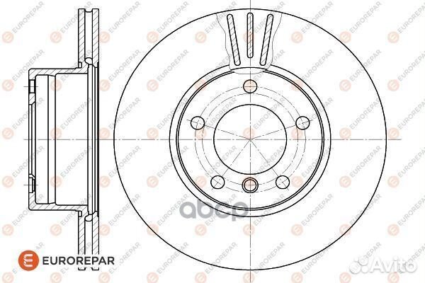 Диск тормозной 1618877680 eurorepar