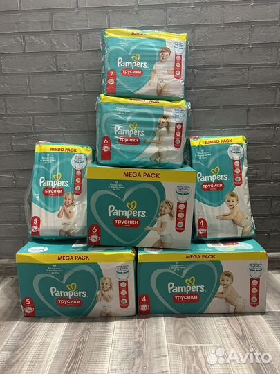 Трусики pampers 4,5,6,7