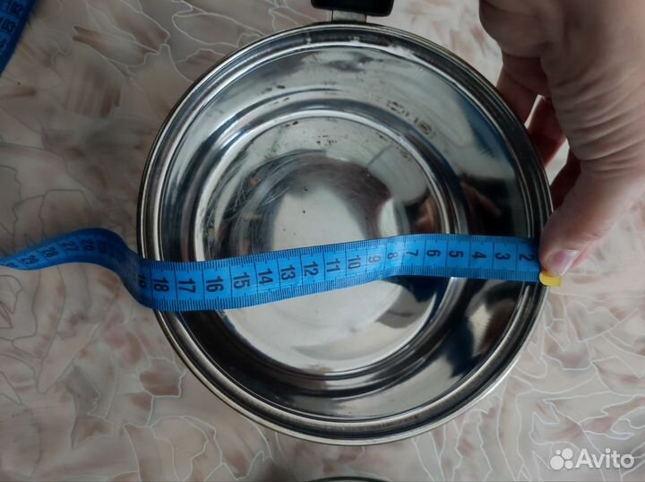 Ковшик из нержавейки с крышкой