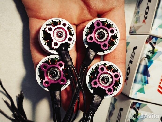 Моторы для Fpv дрона 2207 velox v3 4шт 4s/6s