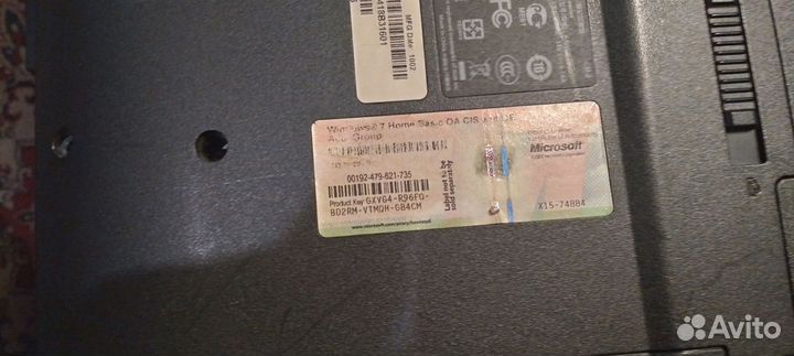 Ноутбук без экрана на запчасти