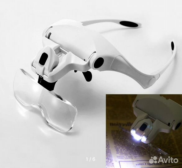 Налобный фонарь с линзами