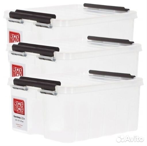 Контейнеры пластиковые ROX BOX в ассортименте