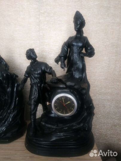 Каслинское литье часы каминные