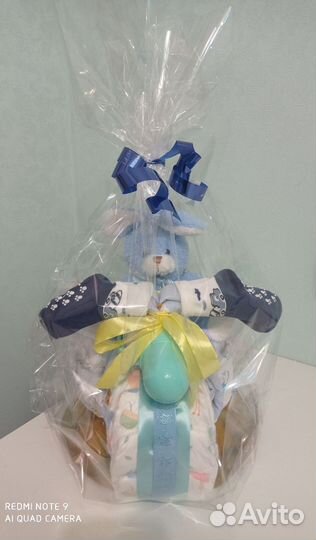 Торт из памперсов подгузников