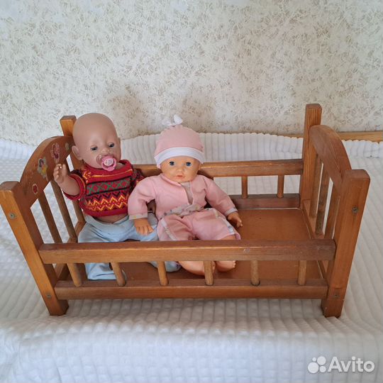 Кровать для кукол горшок переноска