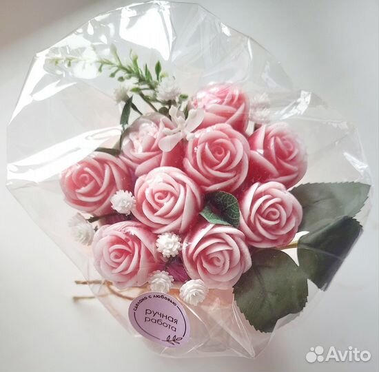 Мыло ручной работы Мини-букеты из роз