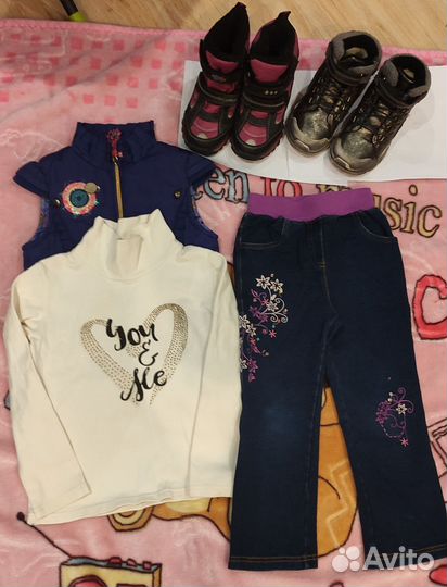 Пакет вещей на девочку 4-6 лет