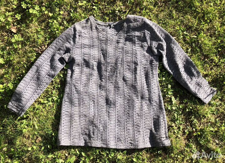 Кофта серая сетчатая