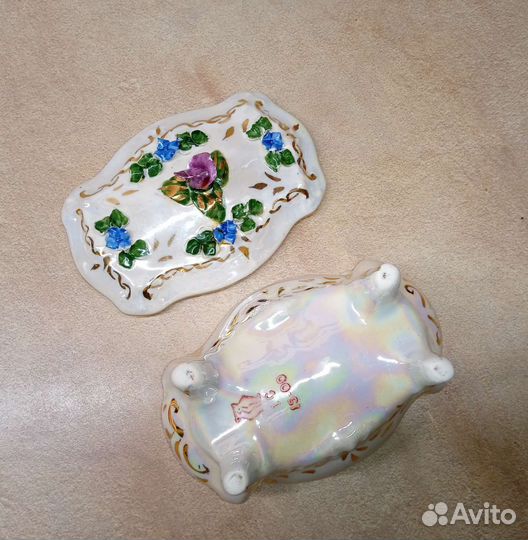 Бонбоньерка, шкатулка фарфоровая, ефз