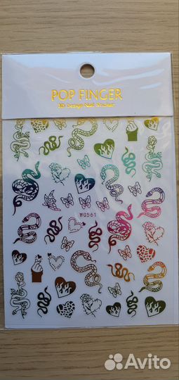 Наклейки на ногти Аниме и другое