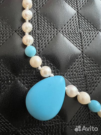 Колье из натурального жемчуга