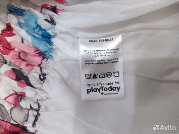 Куртка зимняя для девочки Play today на 104